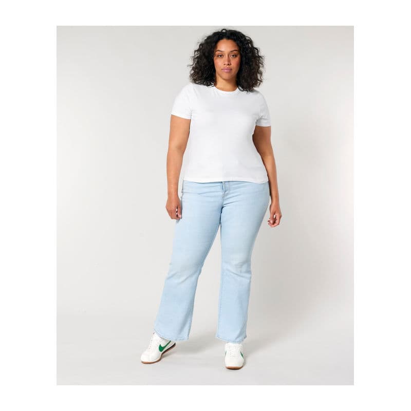 Stella Ella women's fitted t-shirt coloris Blanc