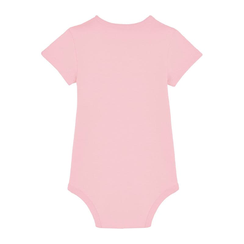 The babies' body short sleeves coloris Rose Cotton