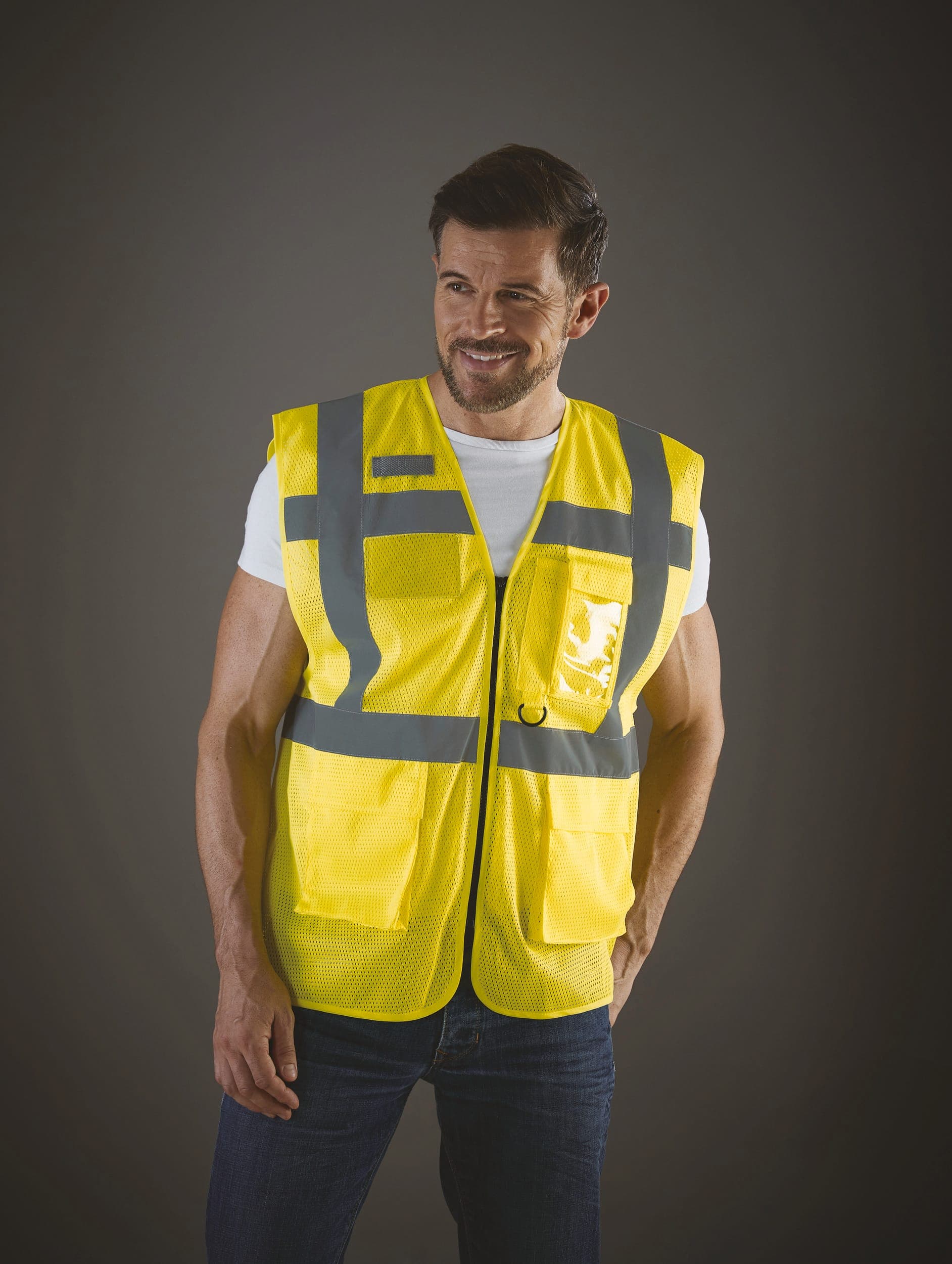Gilet haute visibilité Top Cool "Management" en situation