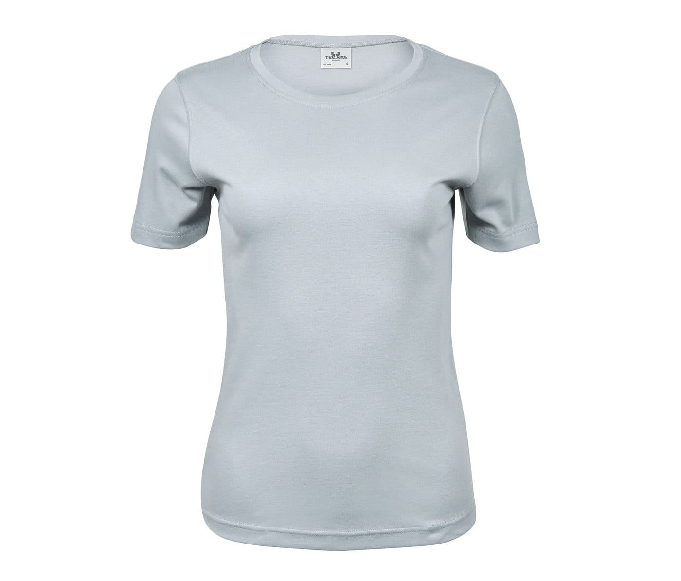 LADIES INTERLOCK TEE coloris Bleu glacier