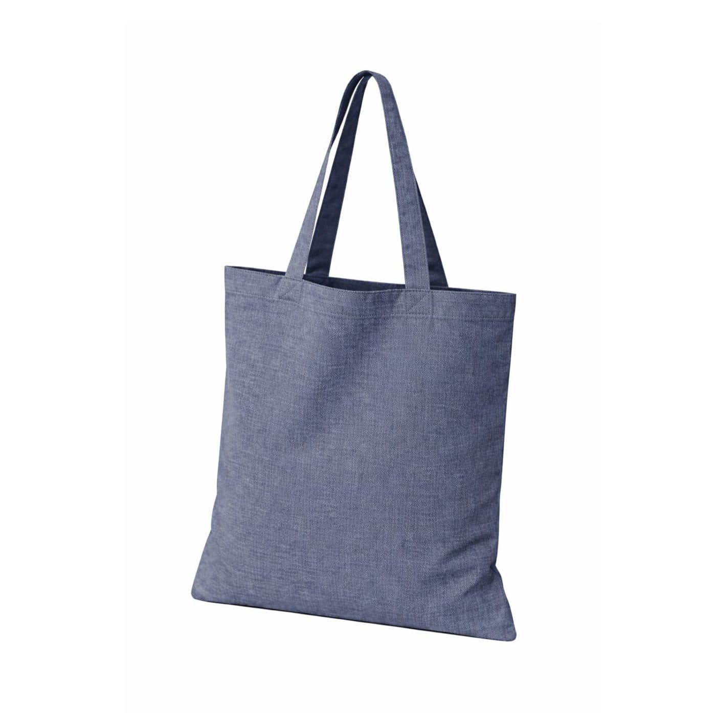 RECYCLED COTTON TOTE BAG coloris Marine chiné