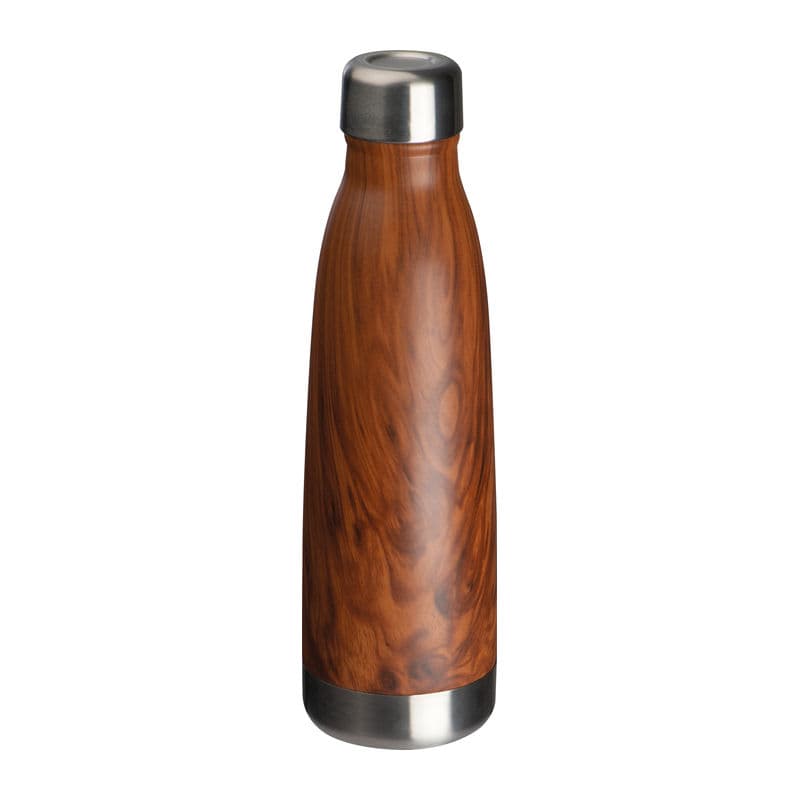 Bouteille à double paroi avec optique bois « Tampa »