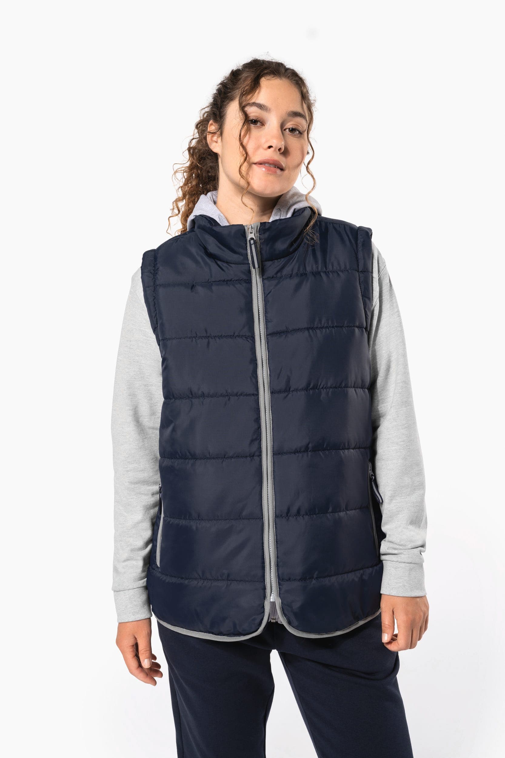 Bodywarmer matelassé unisexe en situation