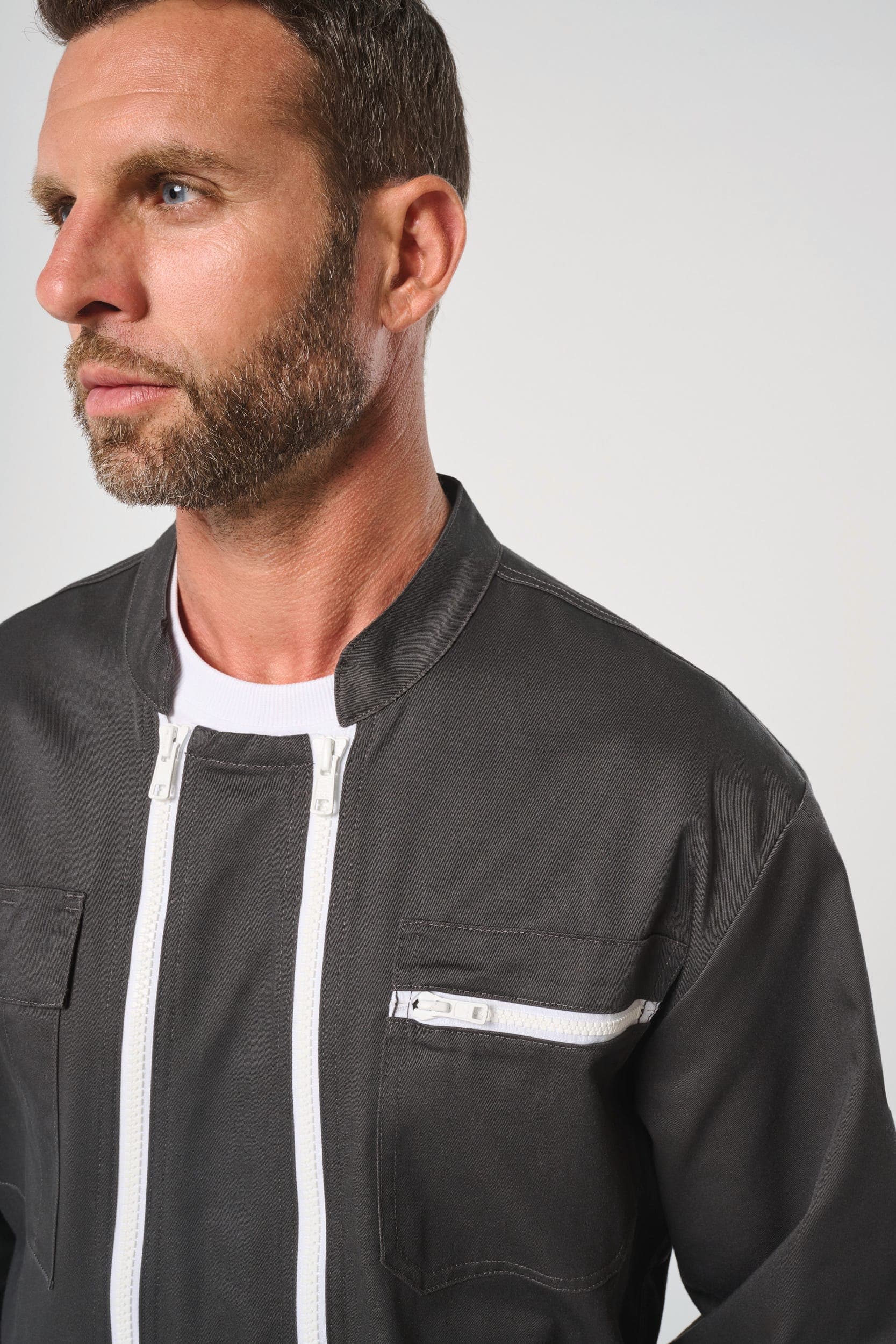 Combinaison double zip unisexe en situation