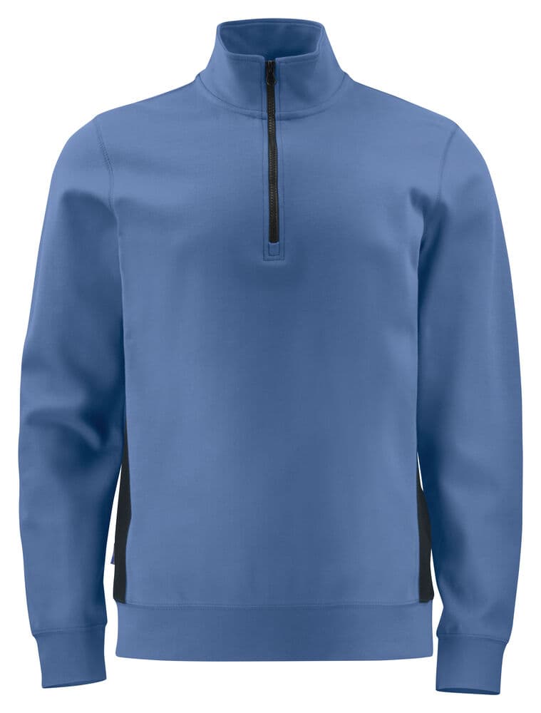 2128 SWEAT FERMETURE COURTE coloris Bleu Ciel