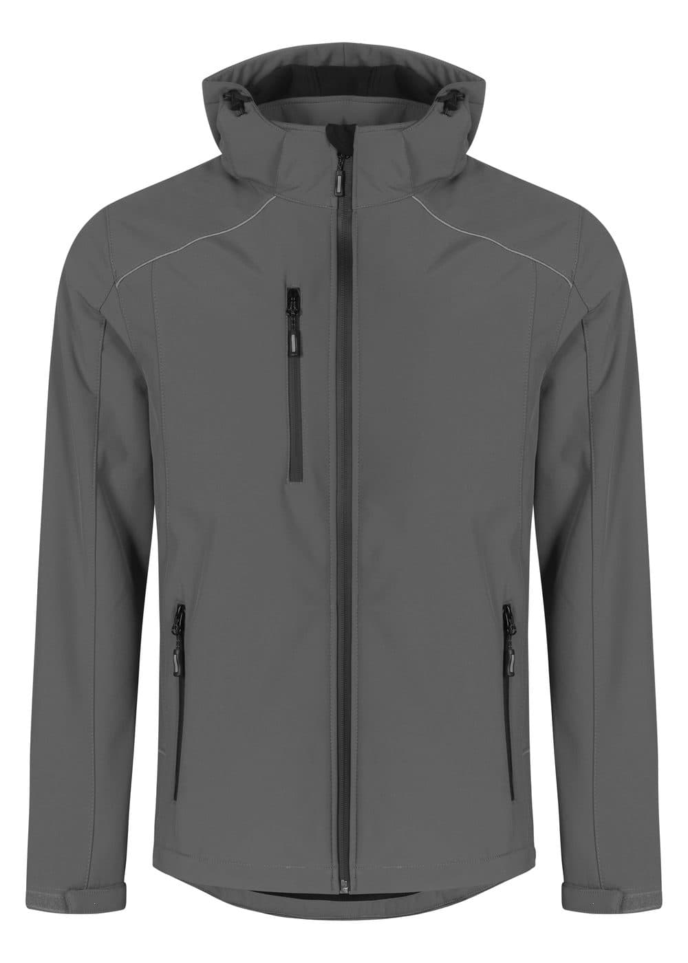 MEN'S WARM SOFTSHELL JACKET coloris Gris acier