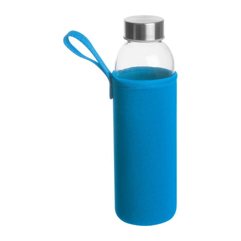 Bouteille en verre « Klagenfurt » coloris Bleu clair