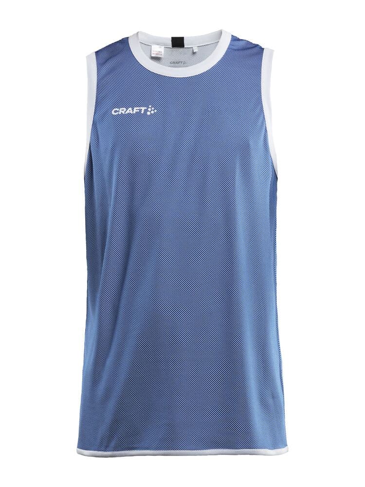Craft Progress reversible basket singlet m coloris Bleu / Blanc