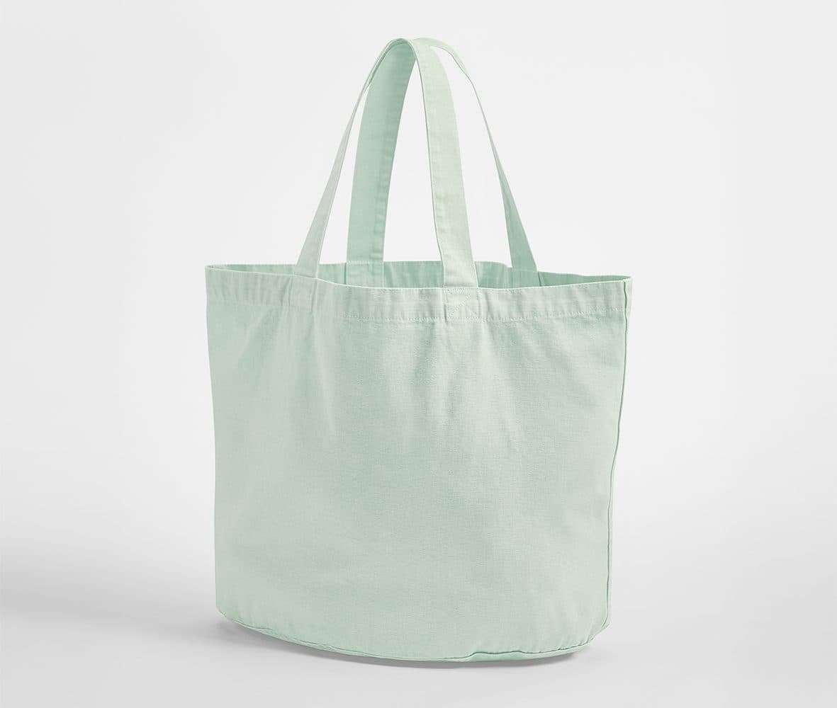 GARMENT DYED SHOPPER coloris Aqua vintage