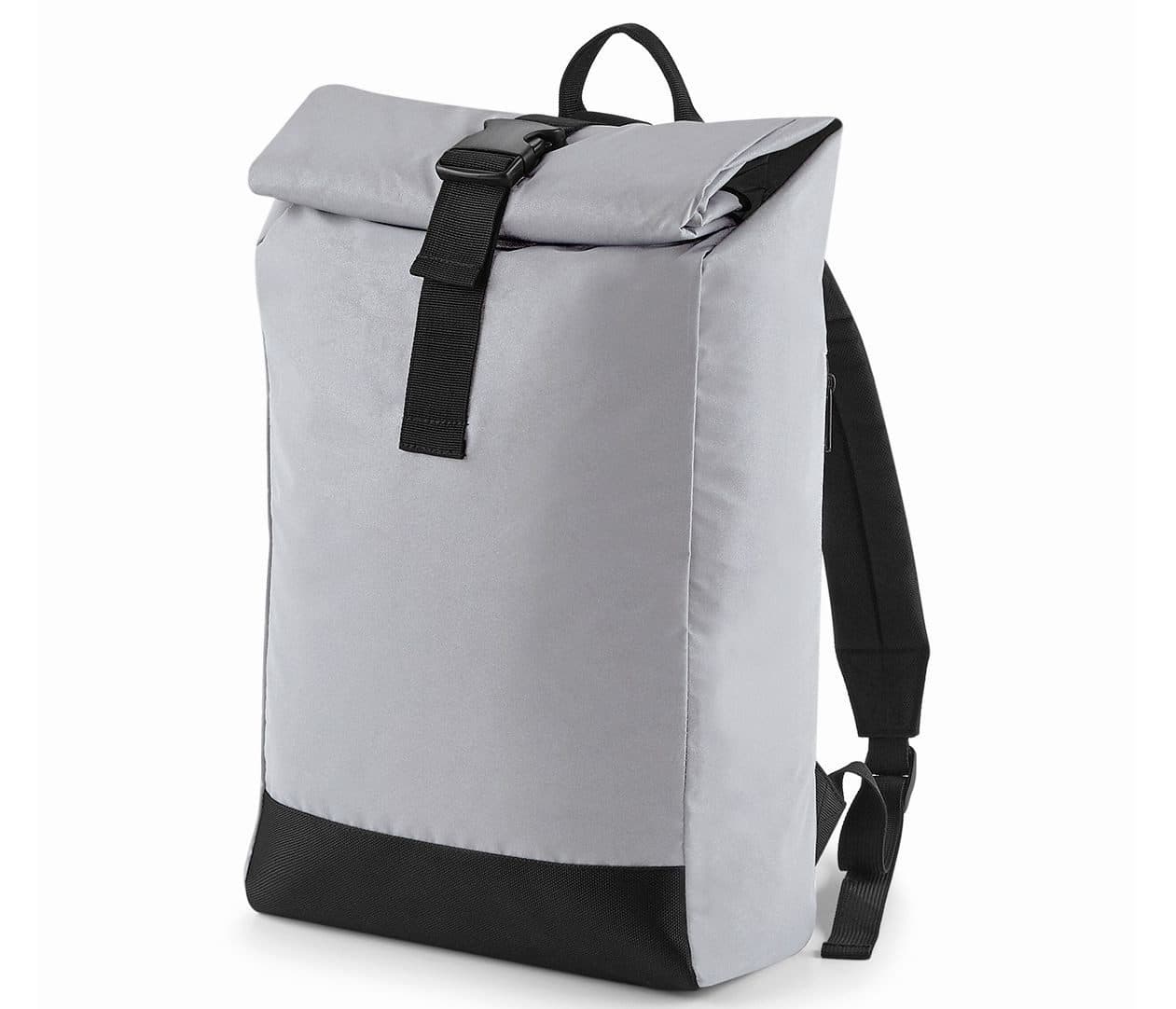 REFLECTIVE ROLL-TOP BACKPACK coloris Argent réfléchissant
