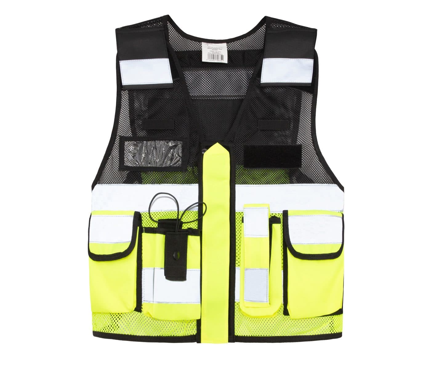 MESH TACTICAL VEST "SPARTA" coloris Jaune / Noir