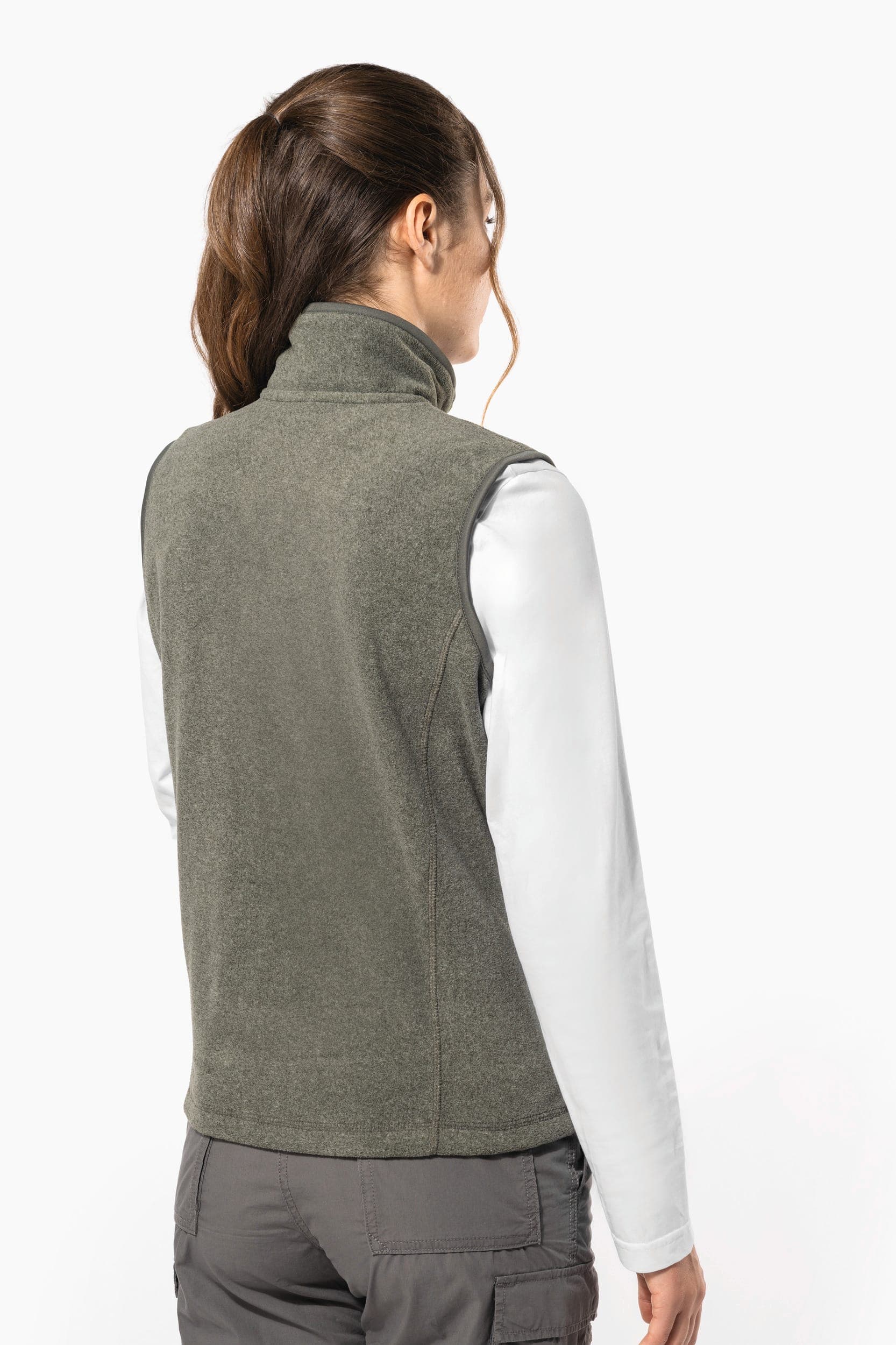 Bodywarmer micropolaire femme en situation