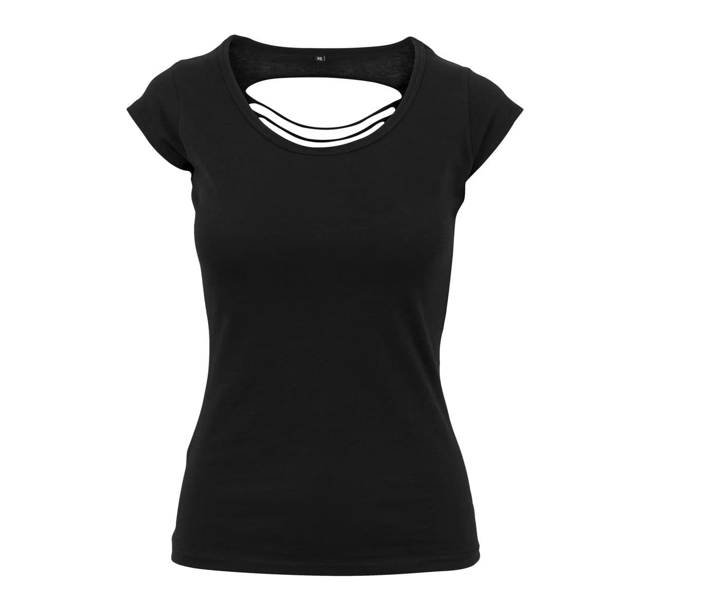 LADIES BACK CUT TEE coloris Noir