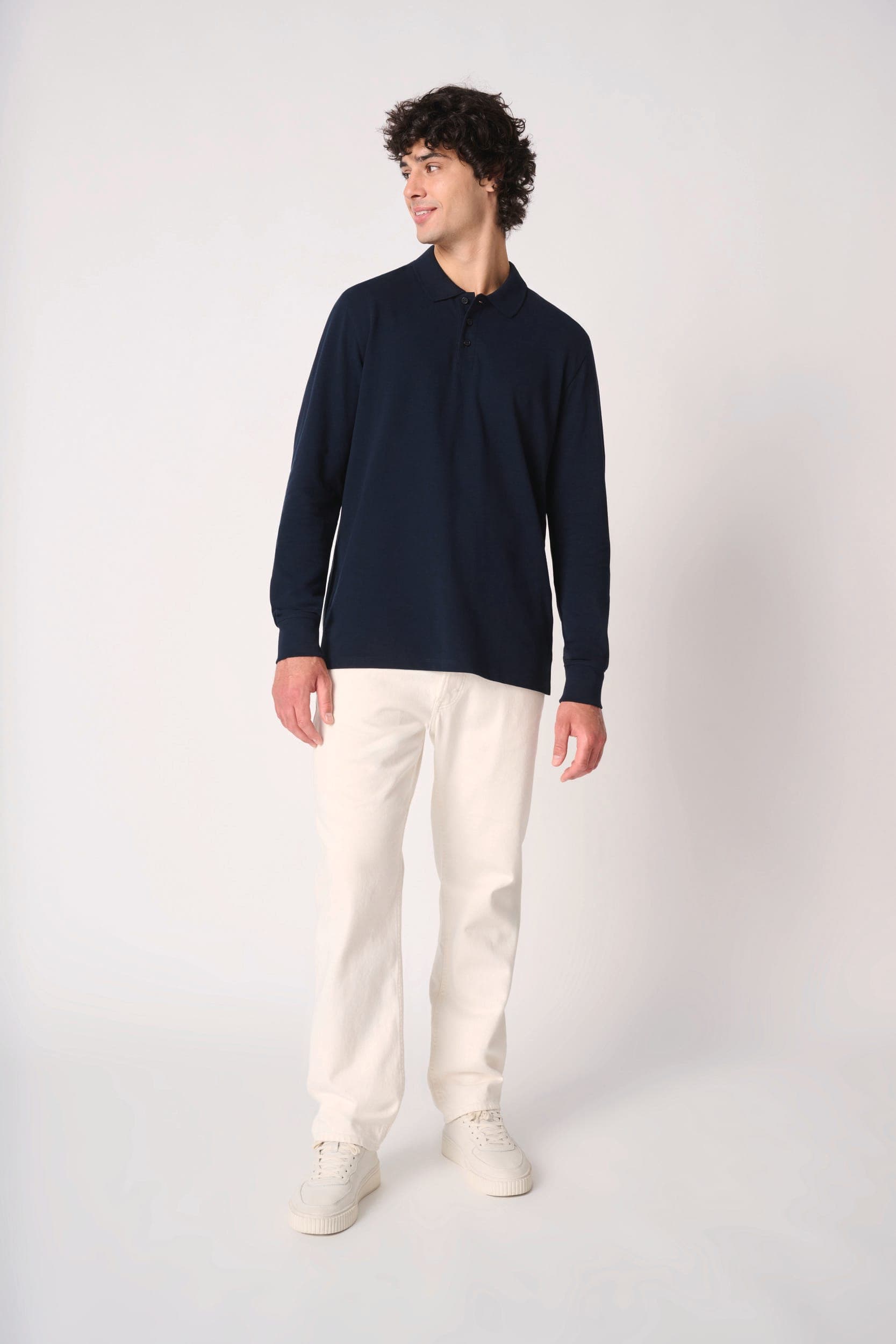 Polo piqué LSL homme en situation