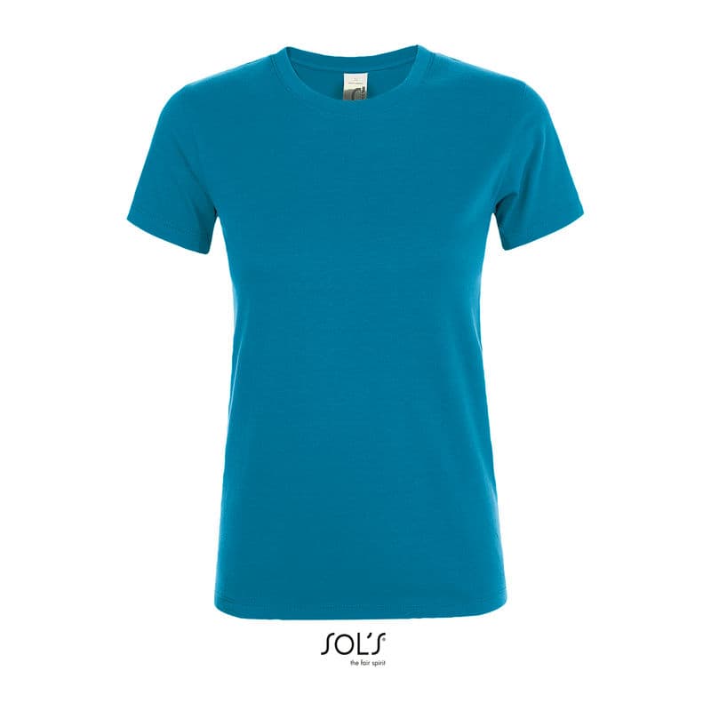 SOL'S REGENT WOMEN - ROUND COLLAR T-SHIRT coloris Aqua