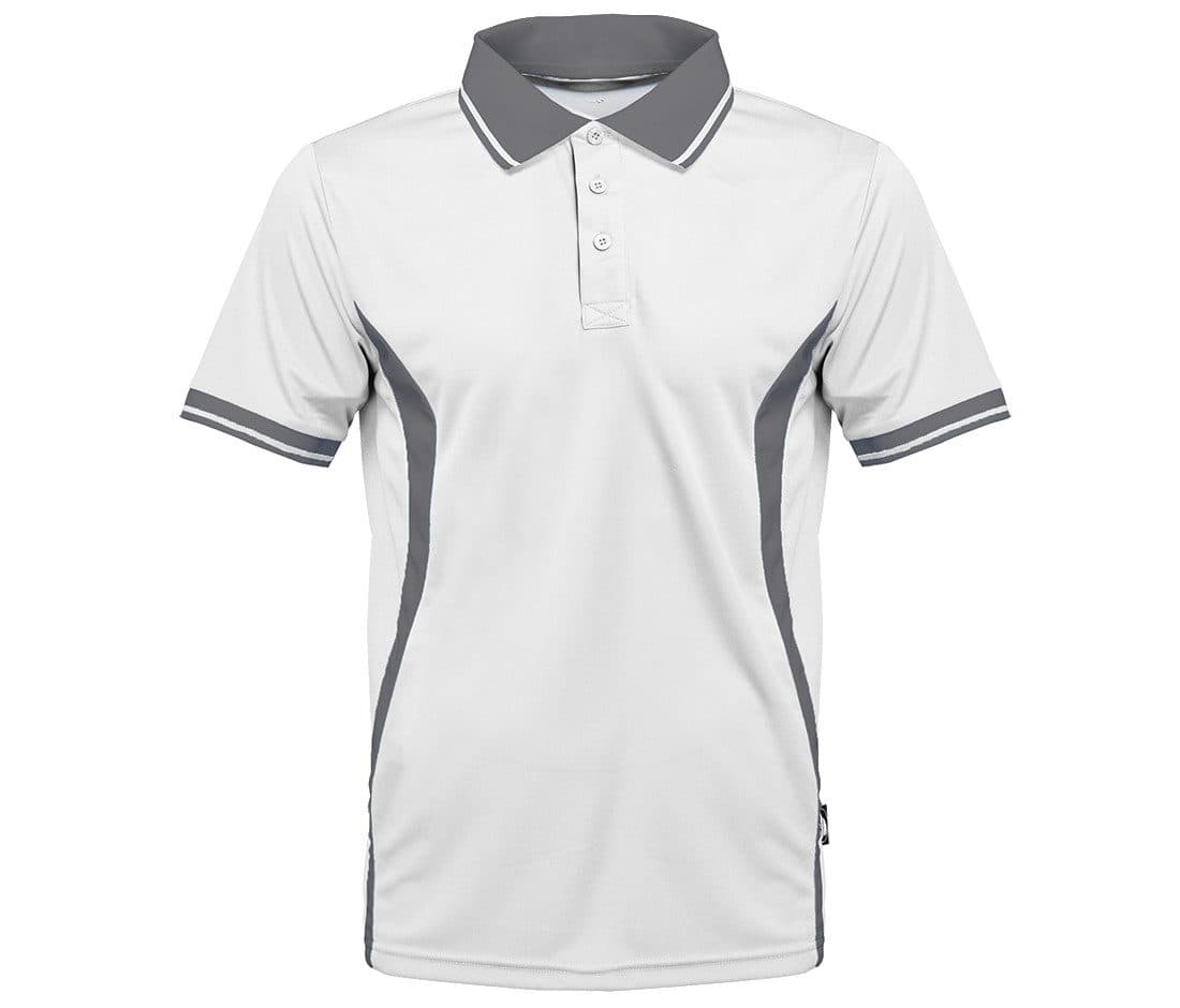 SPORT POLO MEN coloris Blanc / Titane