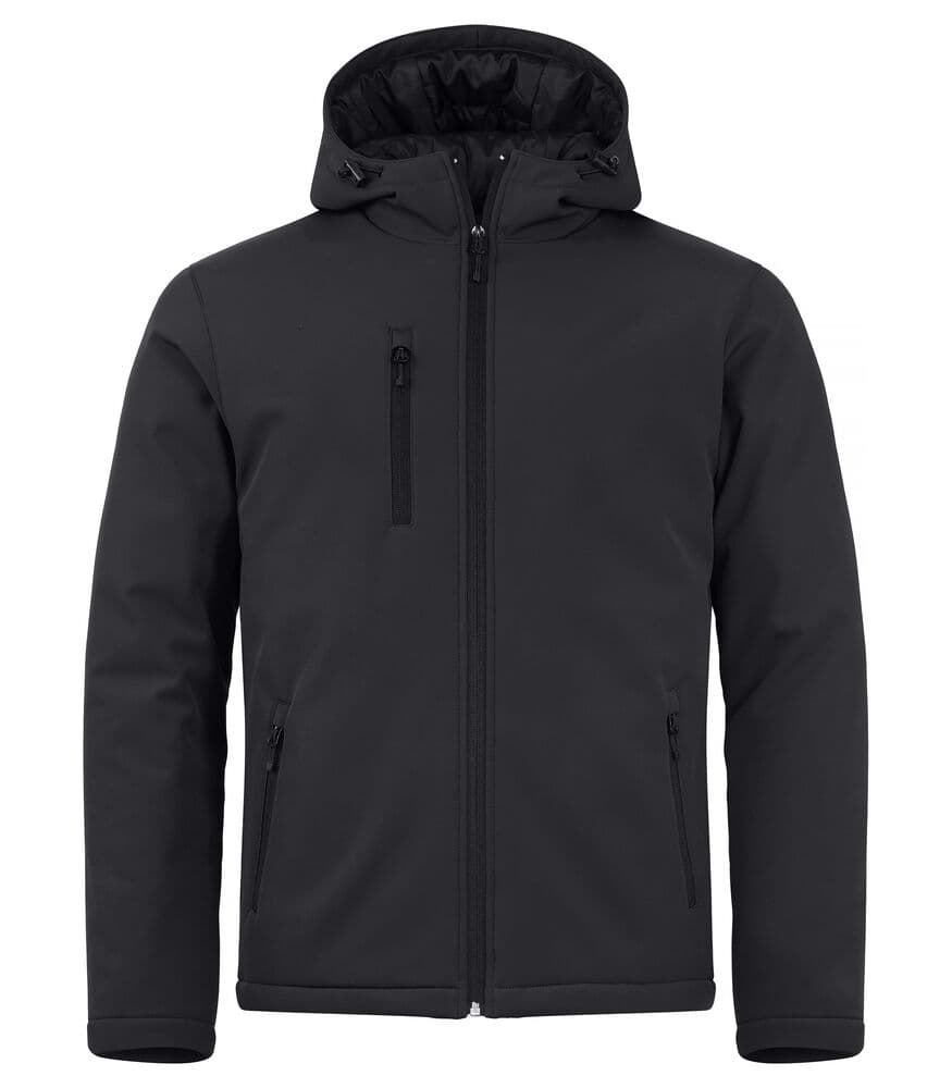 Clique Padded Hoody Softshell Jacket coloris Noir