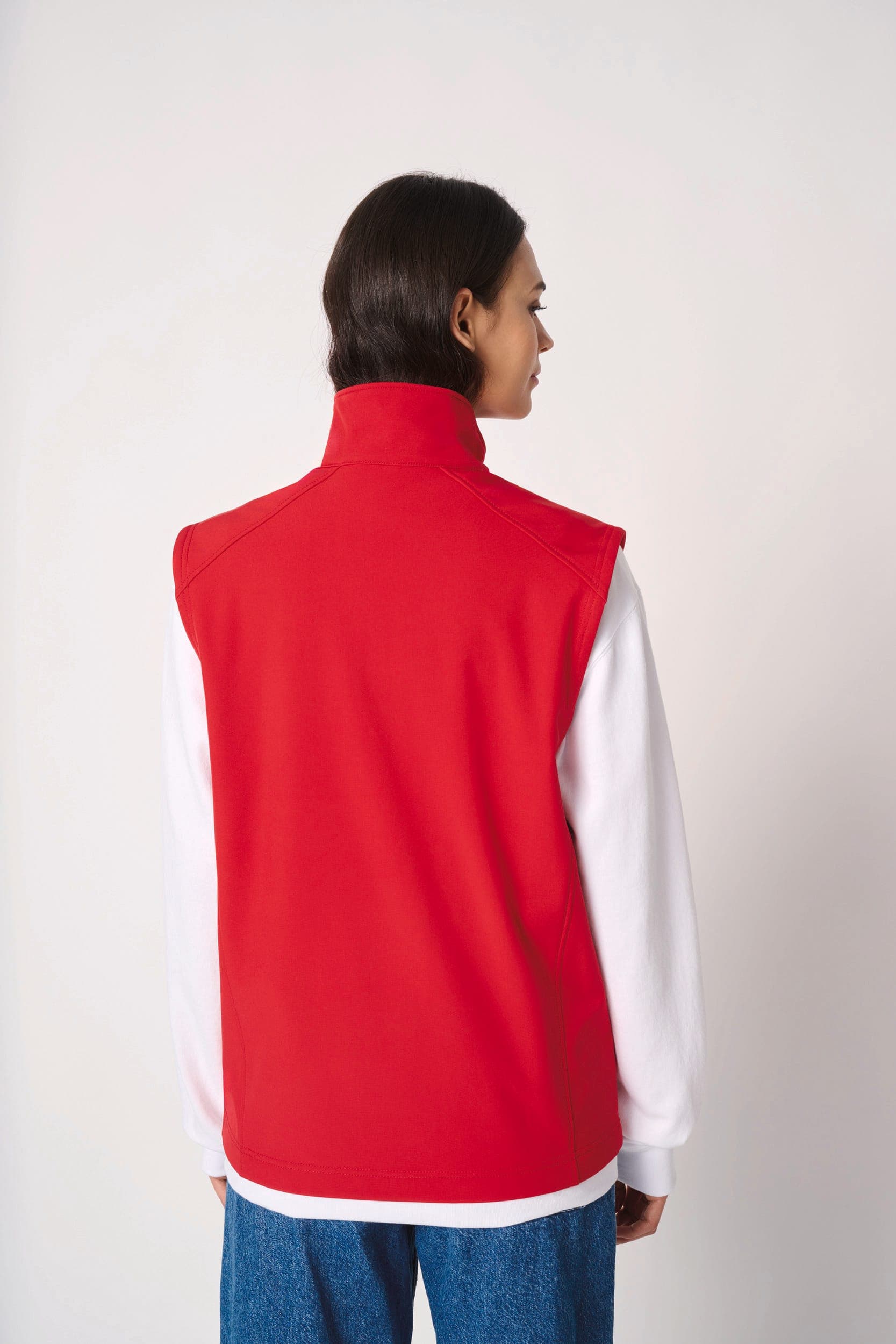 Bodywarmer softshell 2 couches unisexe en situation