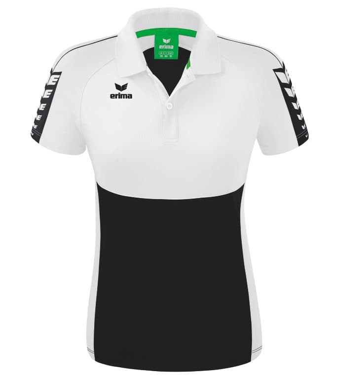 Polo SIX WINGS coloris Noir / Blanc