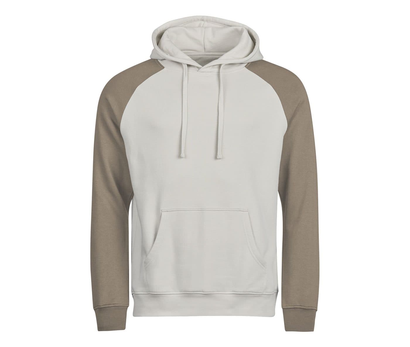 UNLABELED TWO-TONE HOODED SWEATSHIRT coloris Gris ciment / Argile
