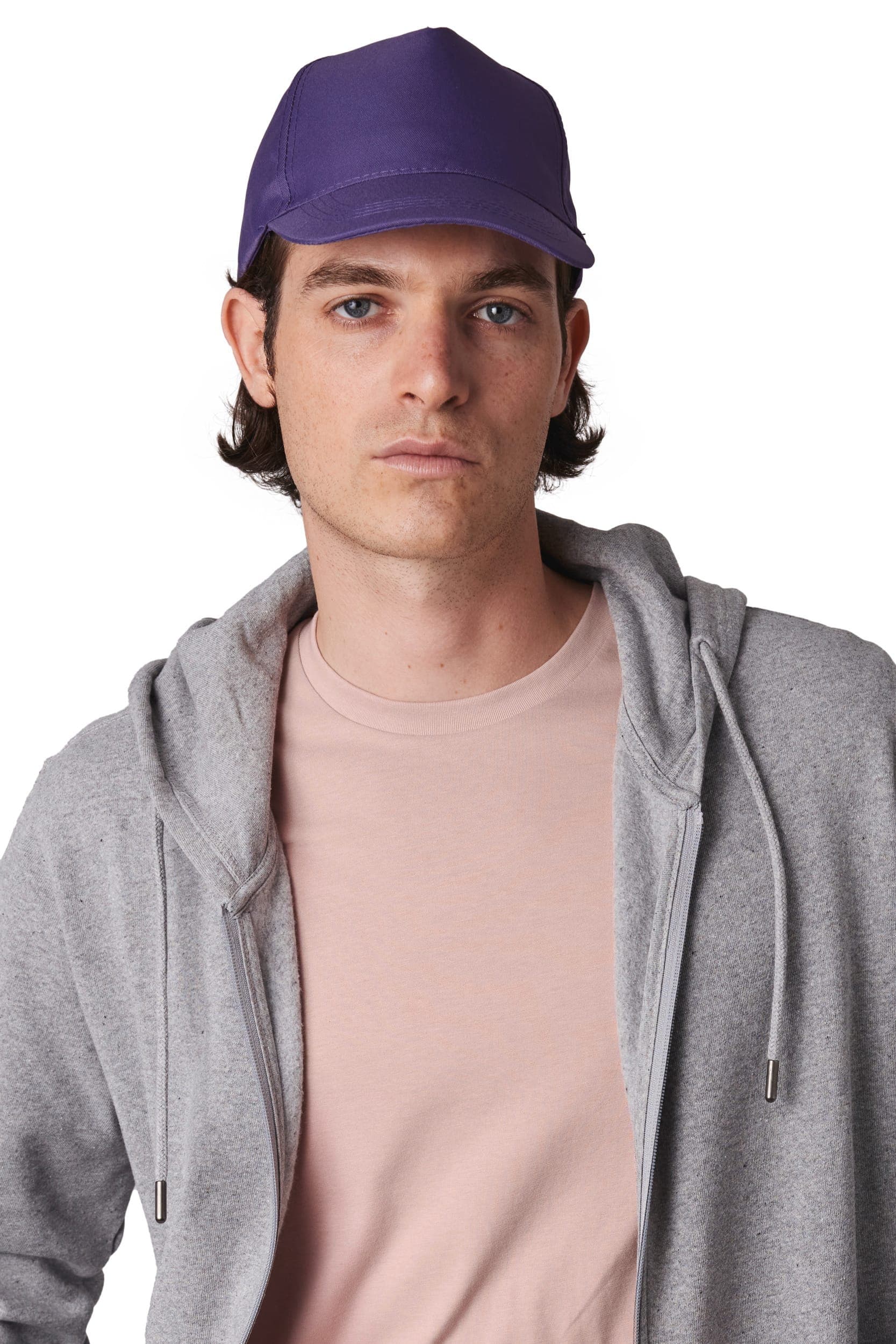 Casquette polyester - 5 panneaux en situation