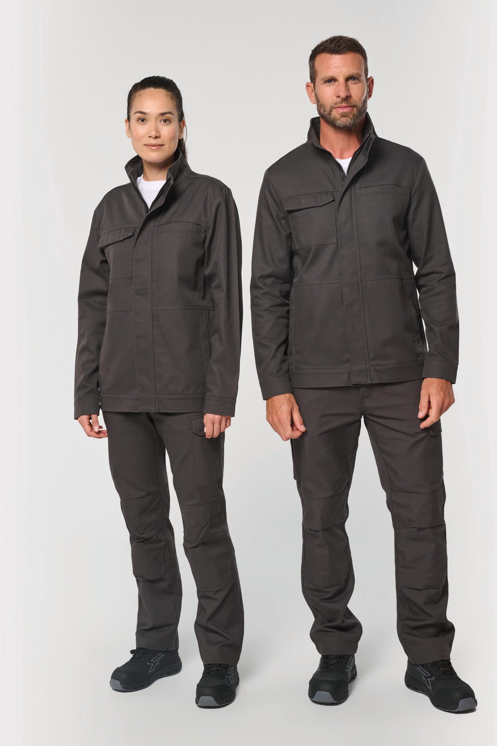 Veste de travail sans métal unisexe en situation