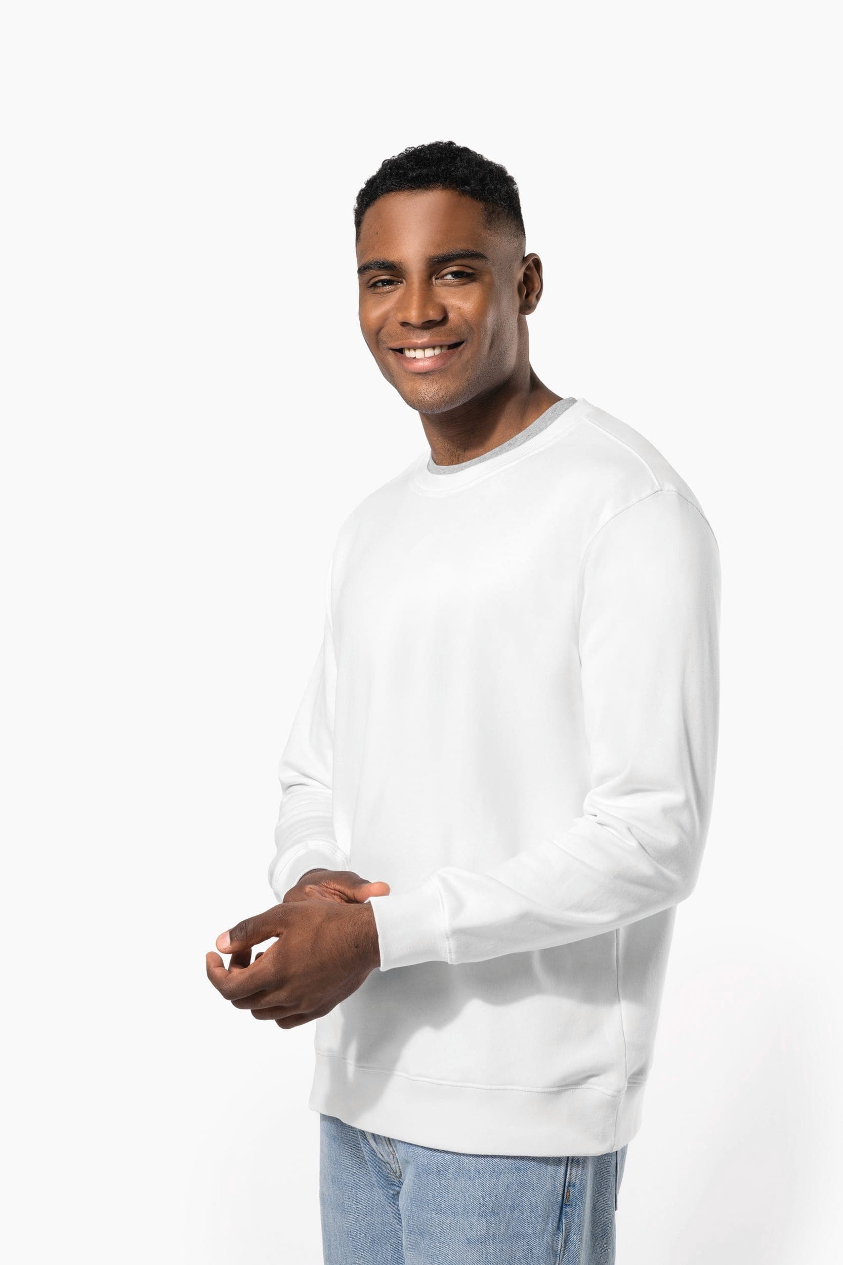 Sweat-shirt col rond 80/20 unisexe en situation