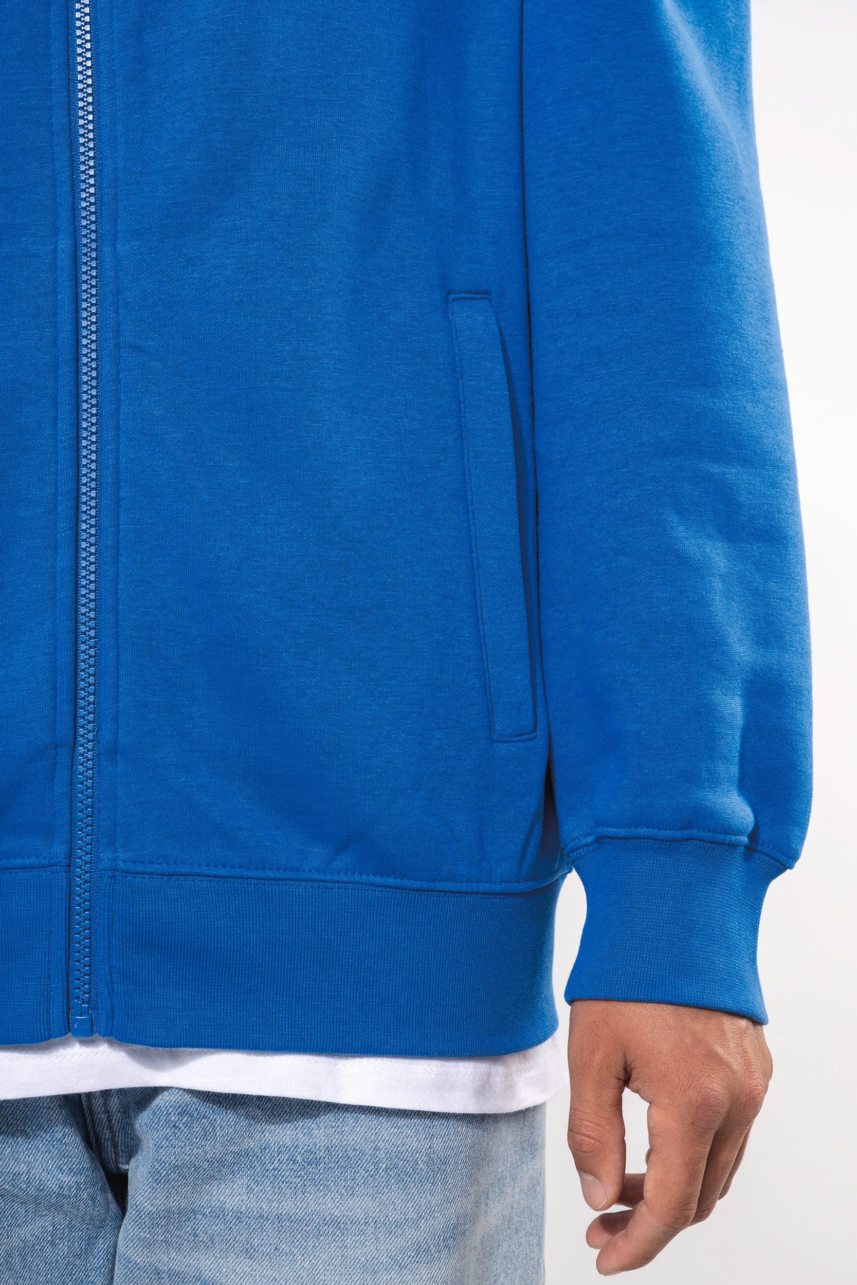 Veste molleton gratté homme en situation