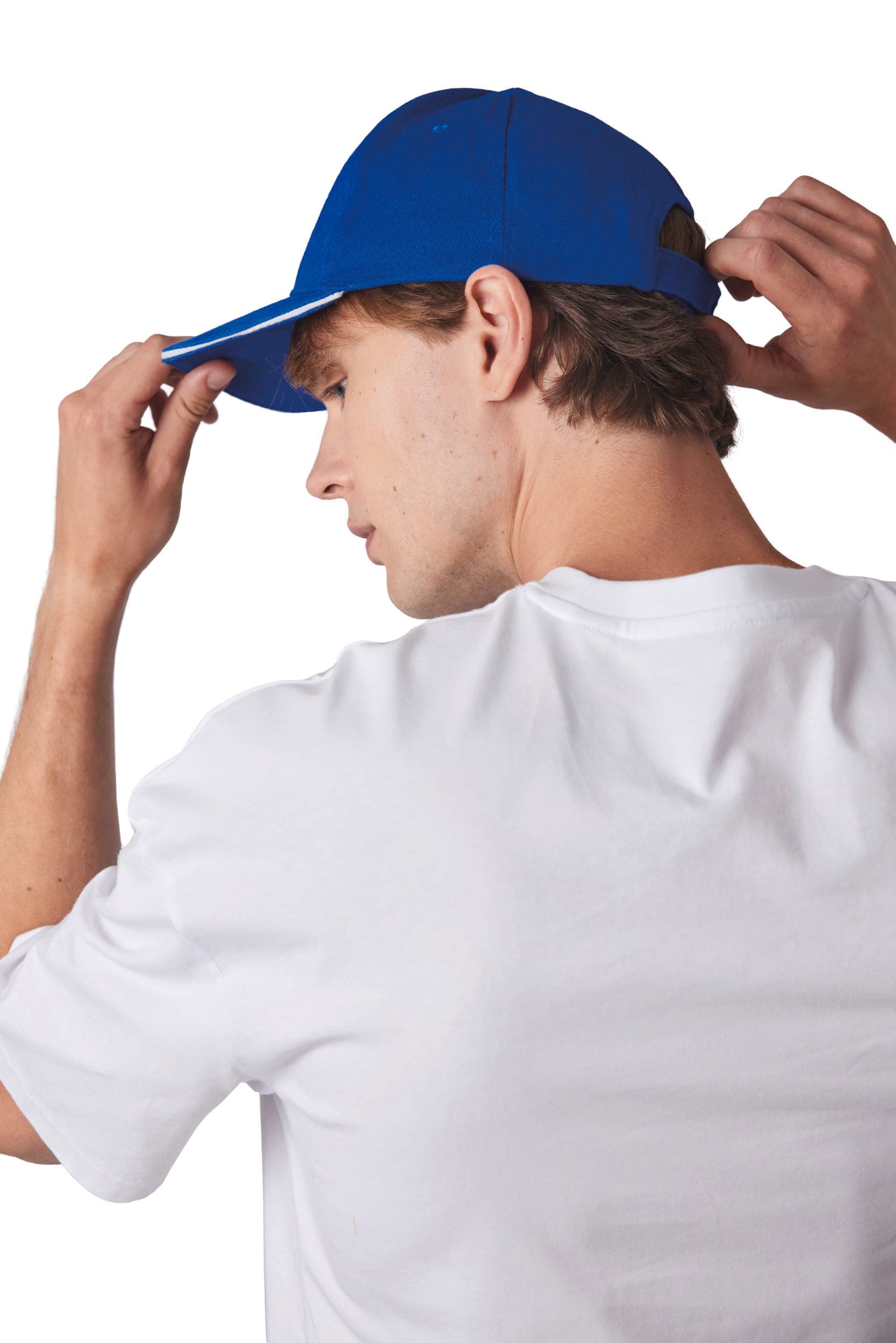 Casquette Baseball avec sandwich - 6 panneaux en situation
