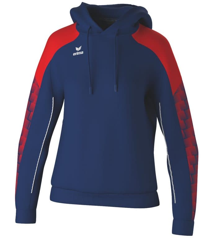 Sweat à capuche EVO STAR coloris Marine / Rouge
