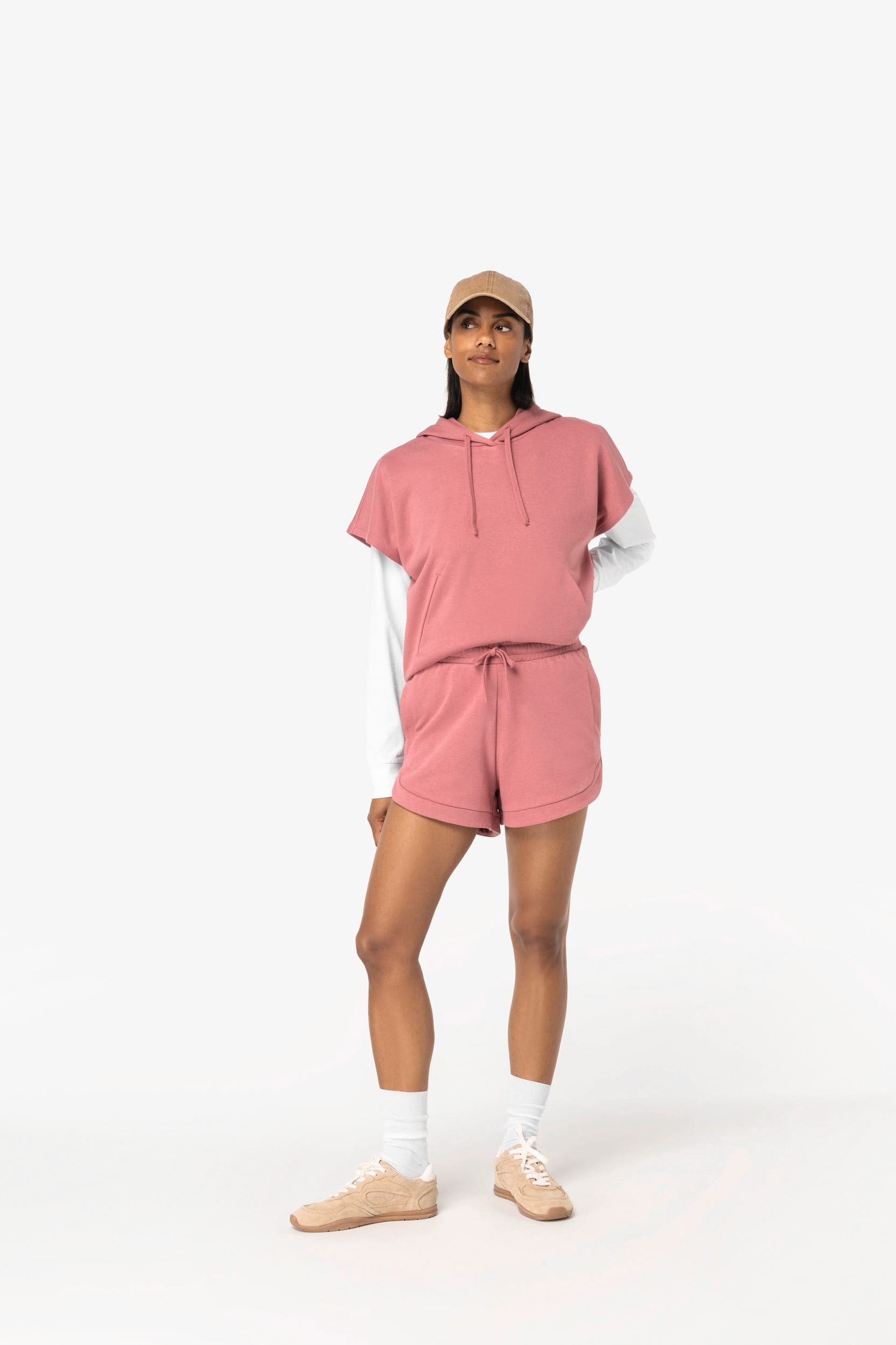 Short écoresponsable French Terry femme en situation