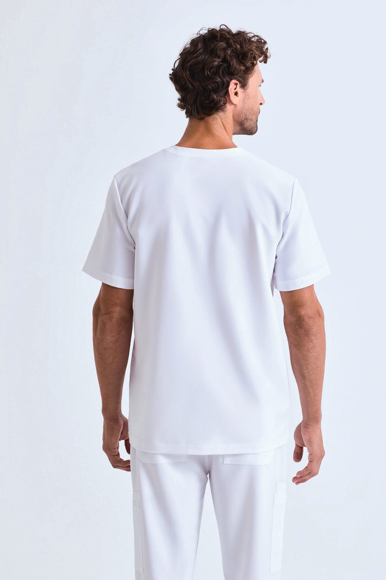 Tunique stretch manches courtes homme en situation