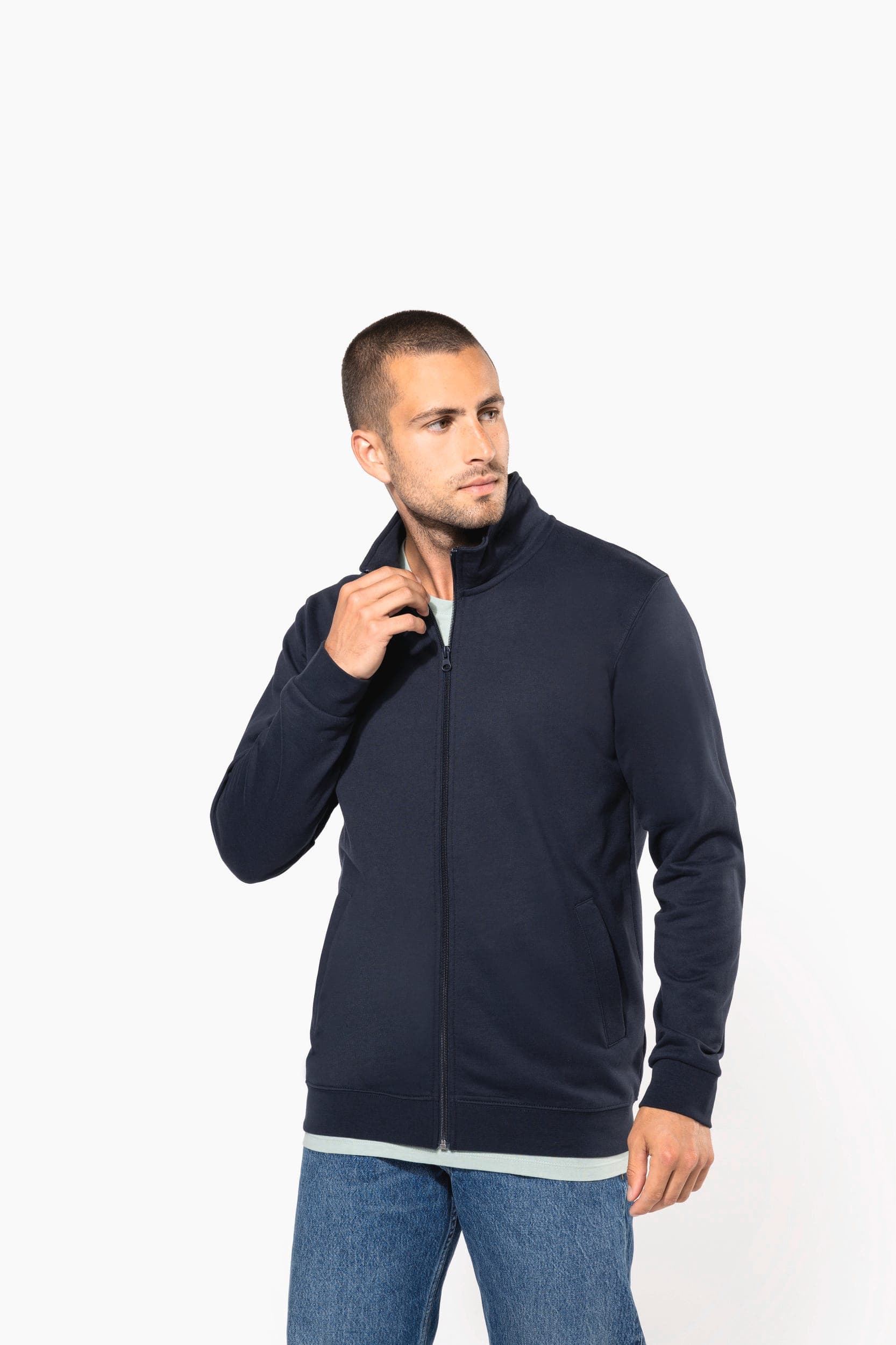 Veste molleton zippée homme en situation