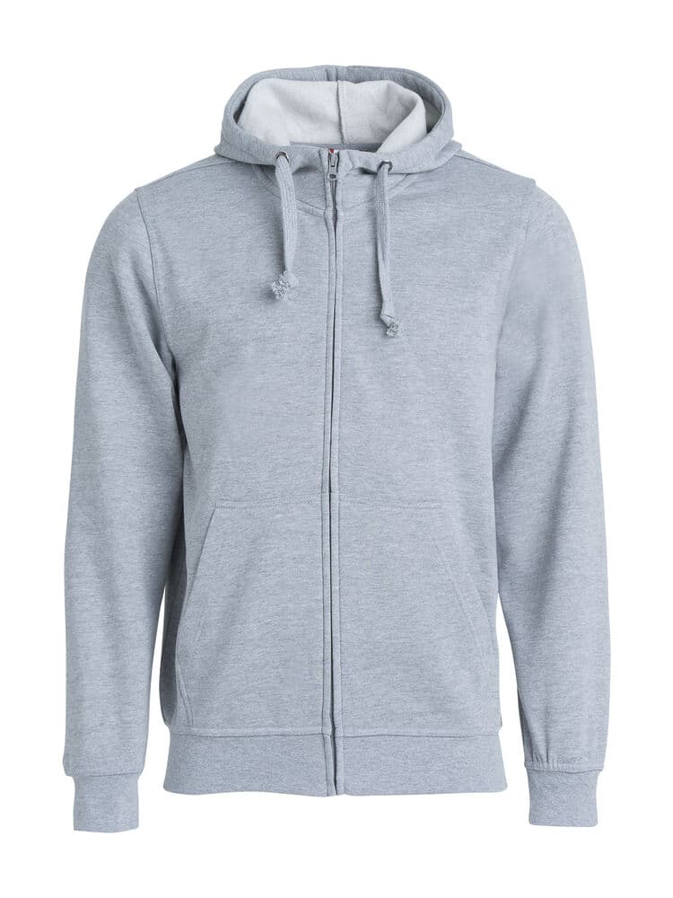 Clique Basic Hoody Full Zip coloris Gris chiné