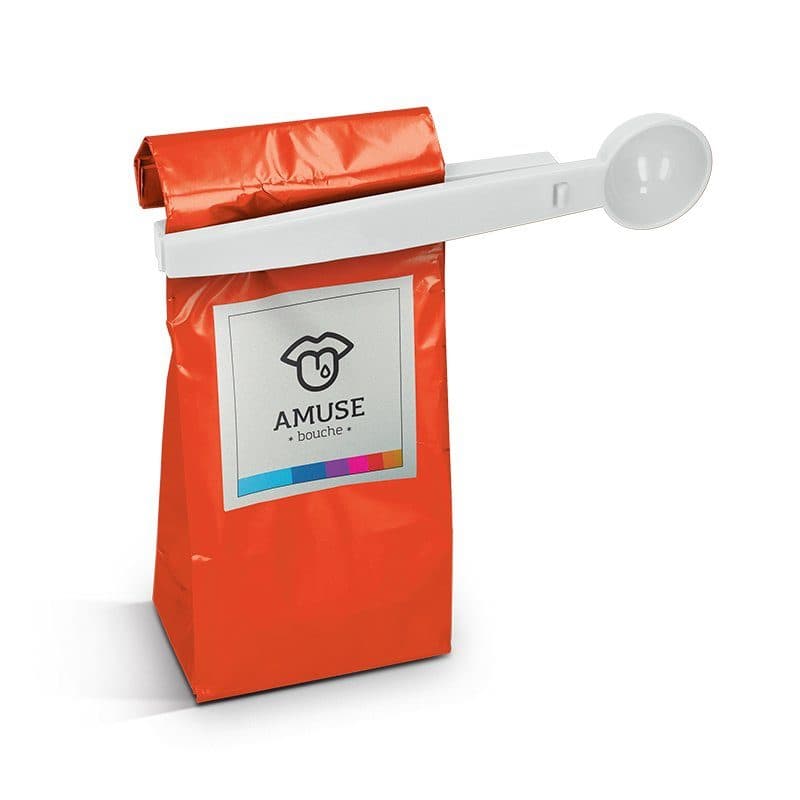 CUILLERE DOSEUSE & PINCE FERME SACHET en situation