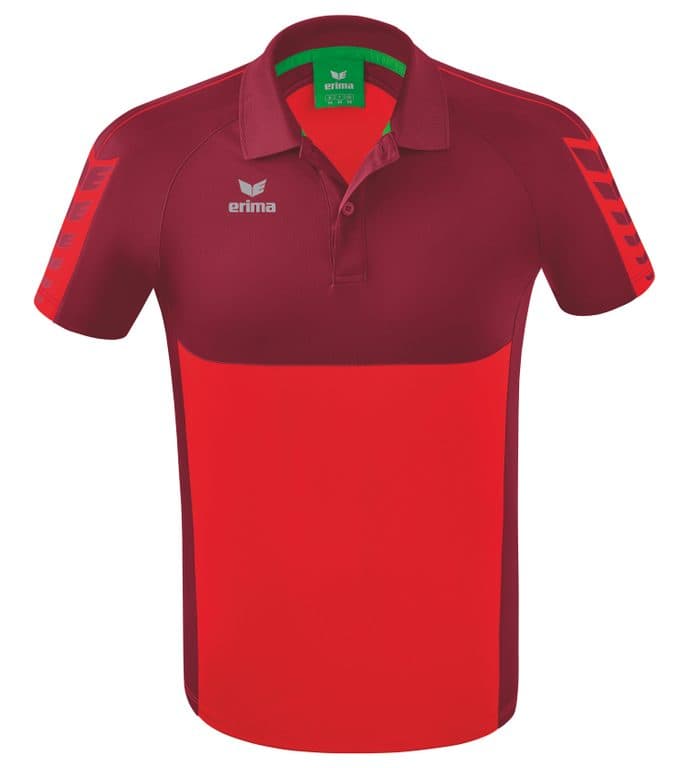 Polo Six Wings coloris Rouge / Bordeaux