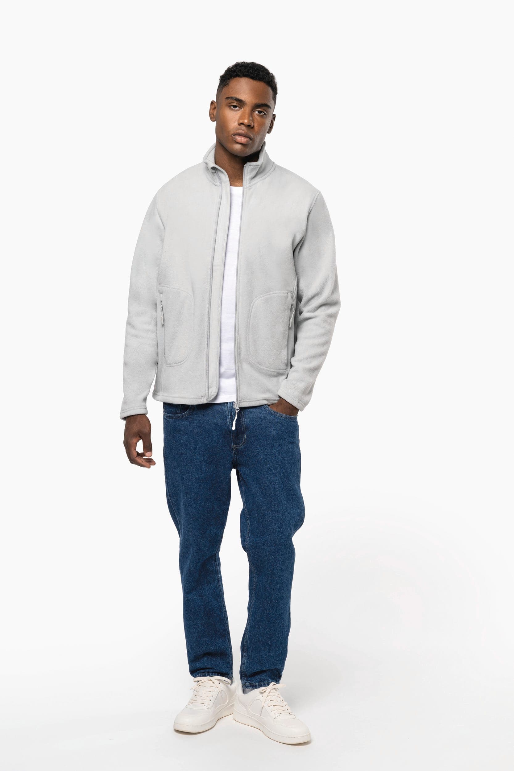 Veste micropolaire écoresponsable unisexe en situation