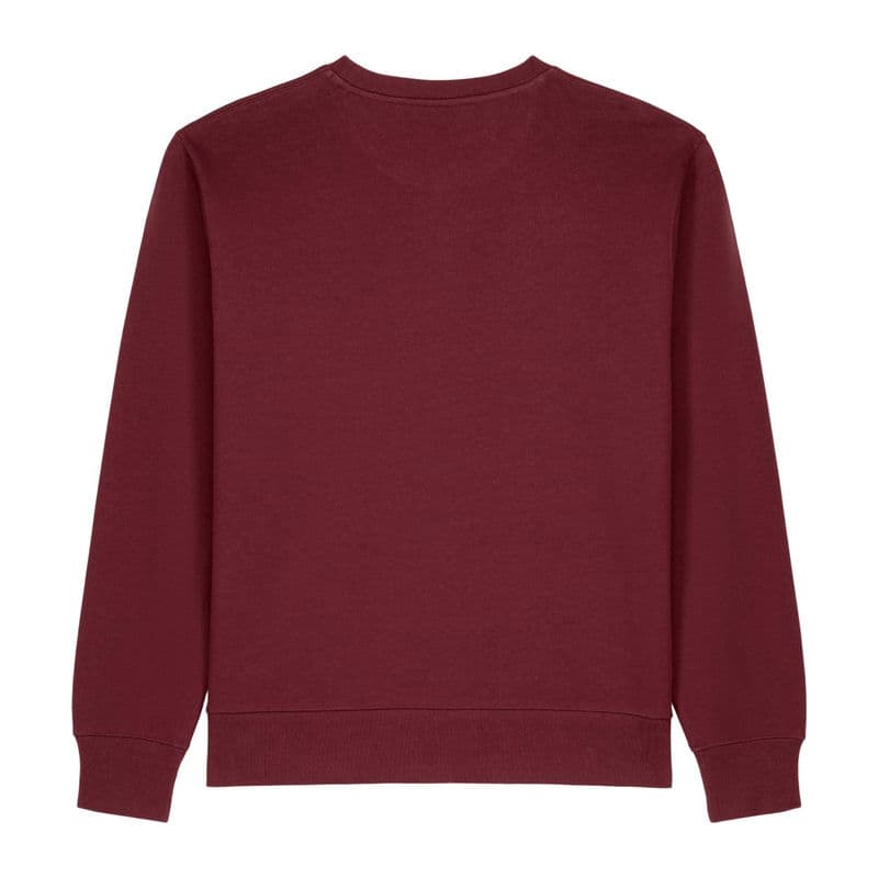 The Thinker unisexe sweatshirt col rond coloris Bordeaux