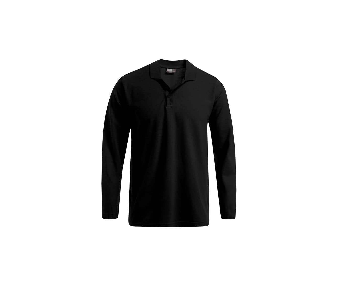 MEN’S LONG SLEEVE HEAVY POLO coloris Noir