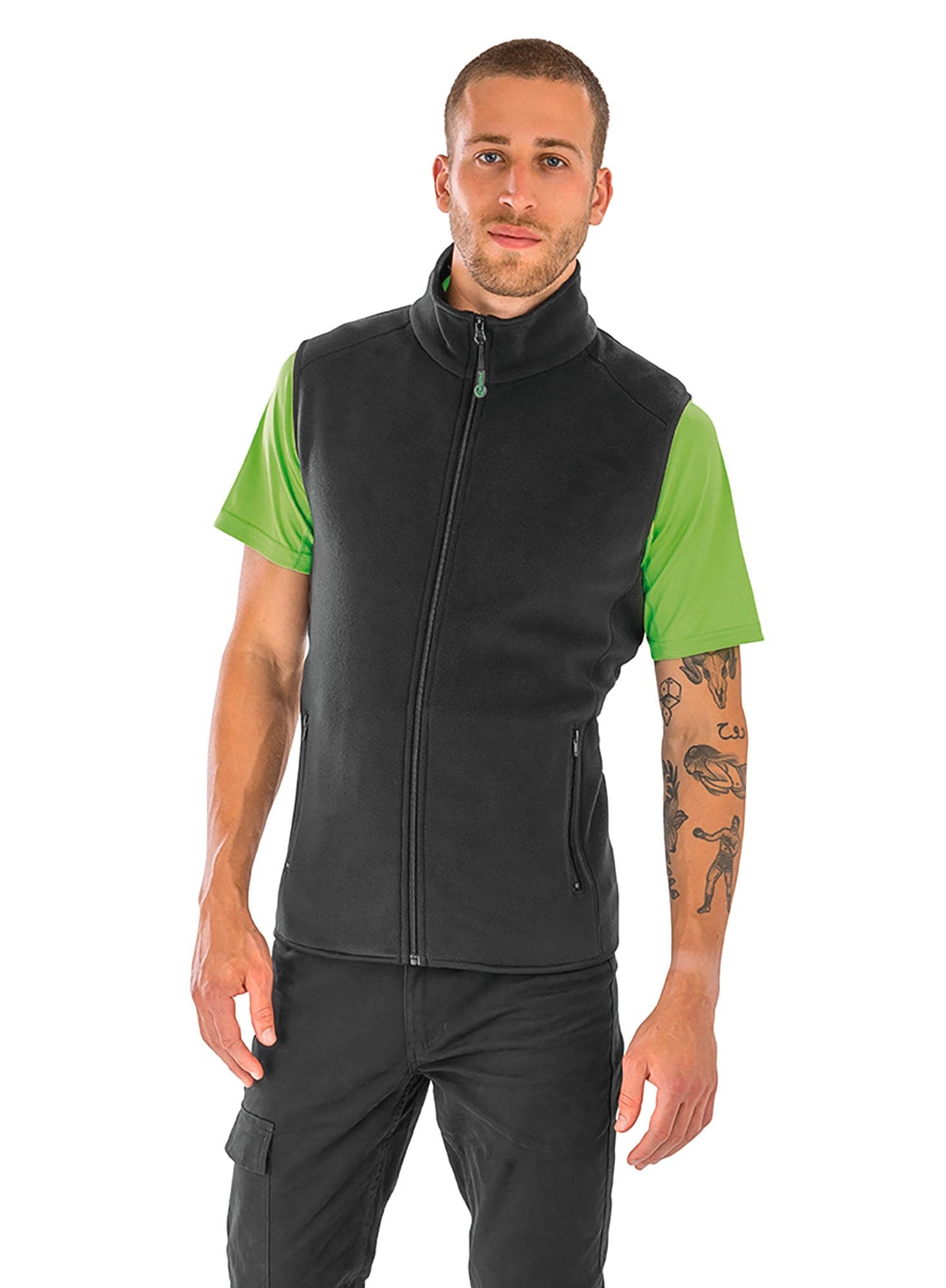 RECYCLED FLEECE POLARTHERMIC BODYWARMER en situation