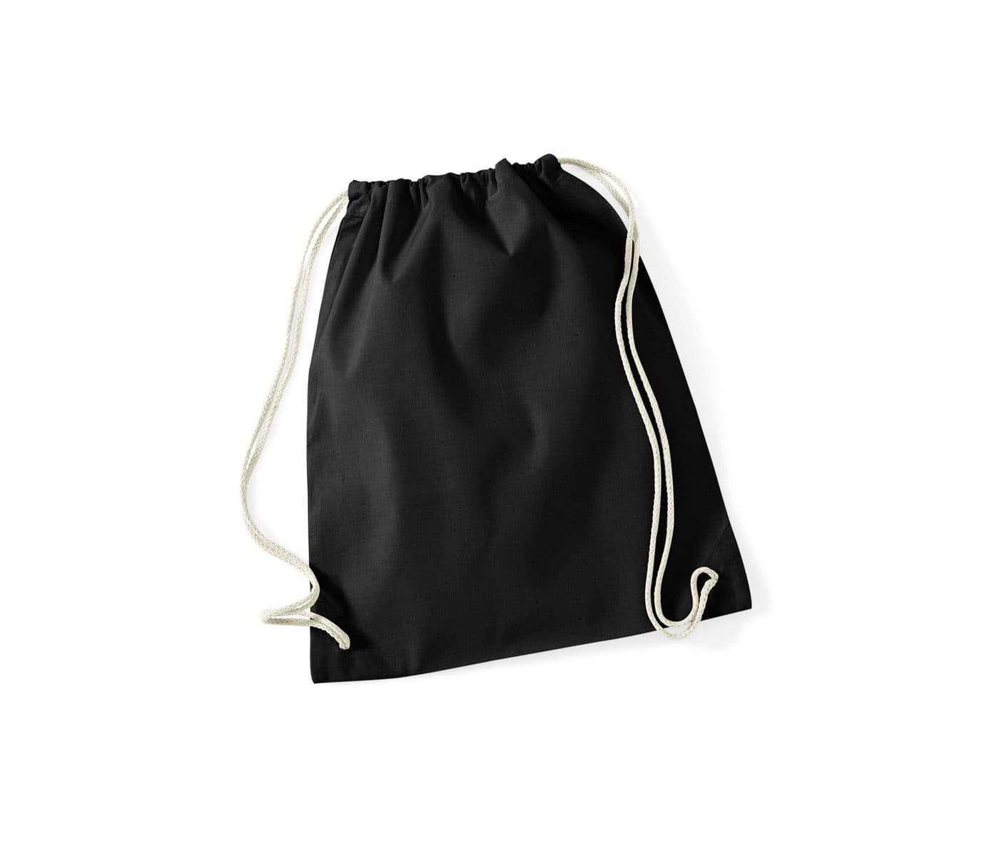 RECYCLED COTTON GYMSAC coloris Noir