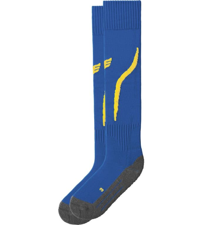 Bas de football Tanaro coloris Bleu roi / Jaune