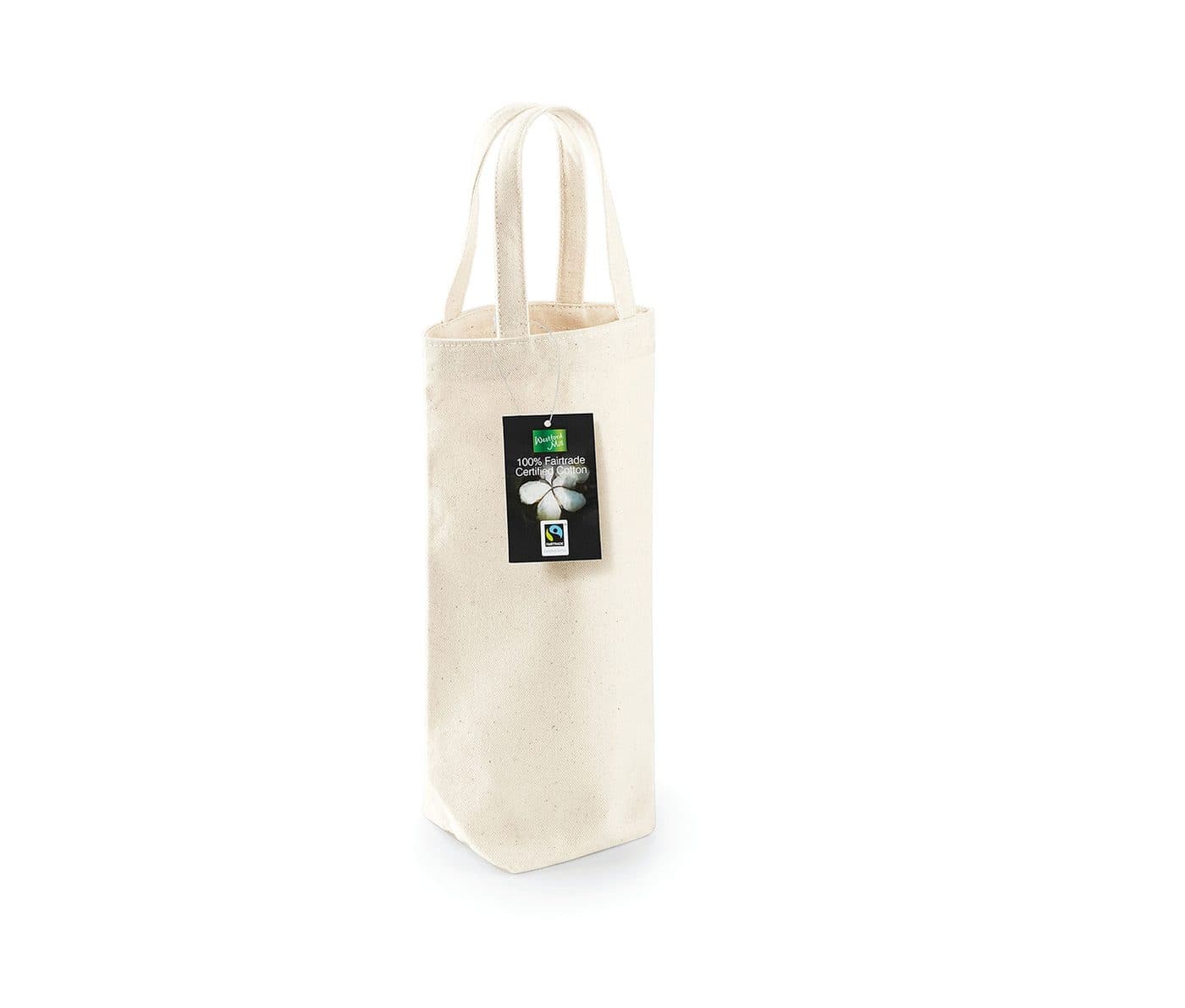 FAIRTRADE COTTON BOTTLE BAG coloris Naturel