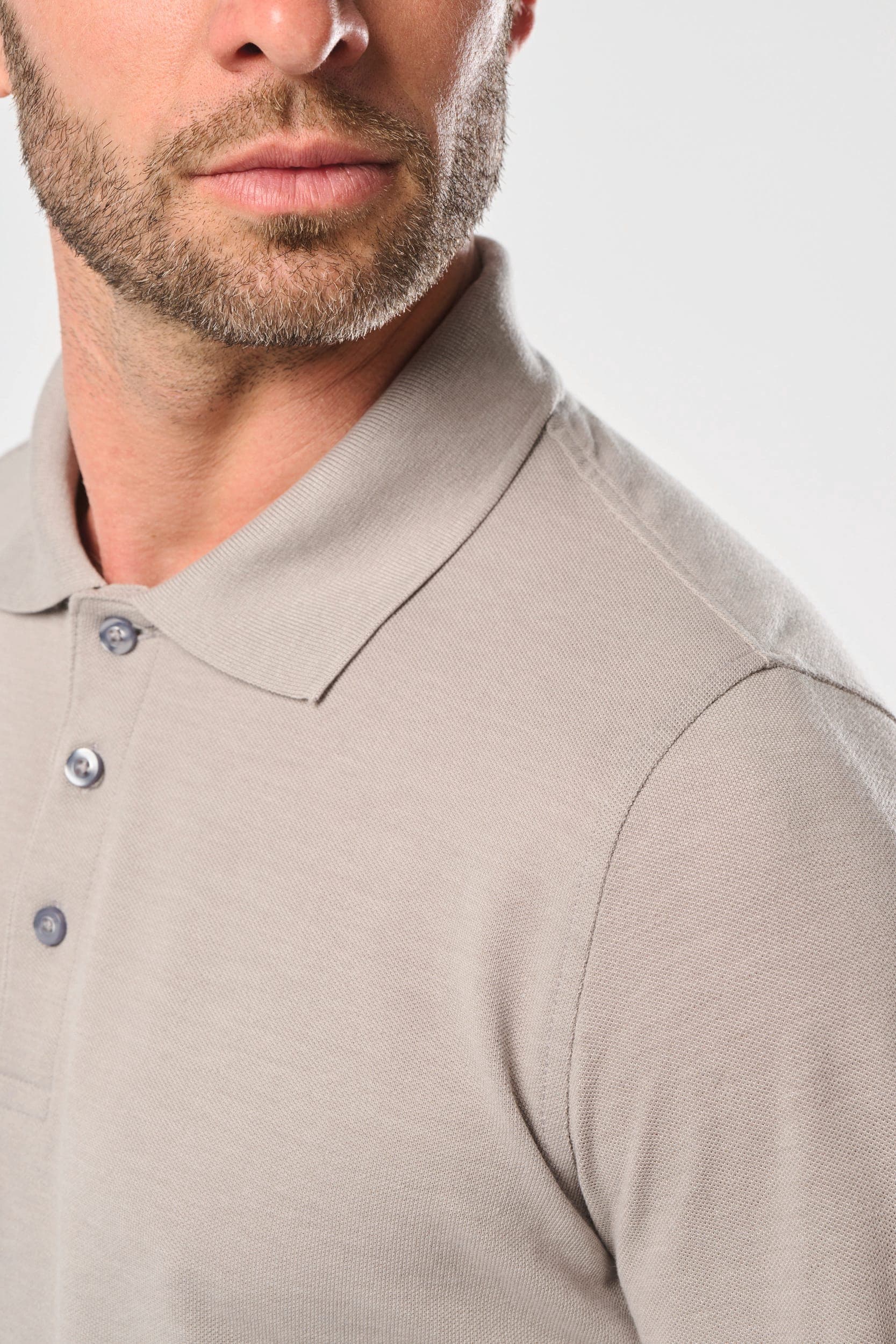 Polo manches longues homme en situation