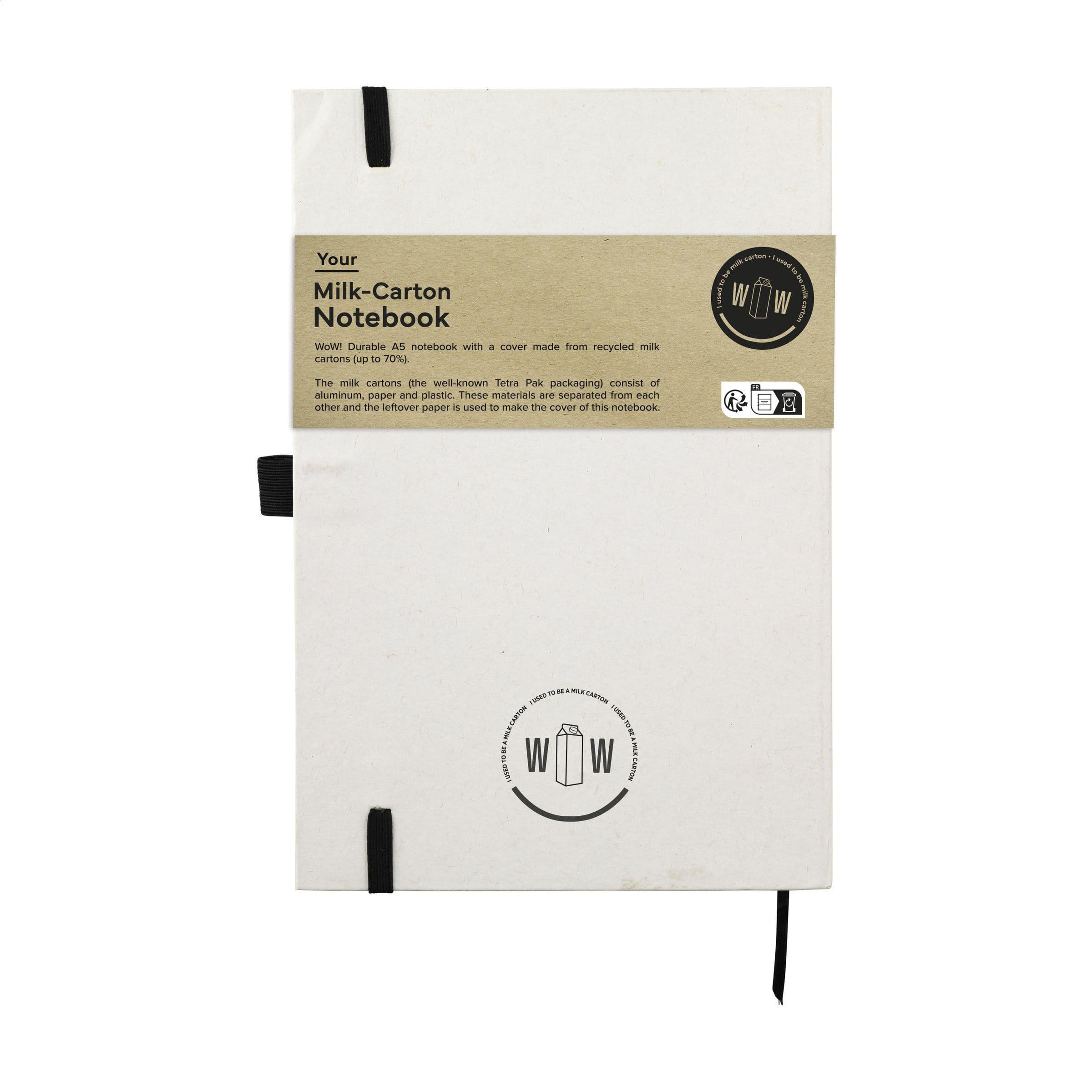 Carnet de notes A5 Milk-Carton en situation