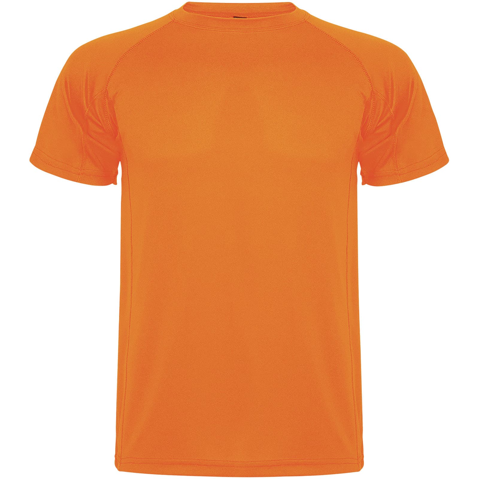 T-shirt de sport de 150 g/m² Montecarlo à manches courtes pour enfant coloris Orange fluo
