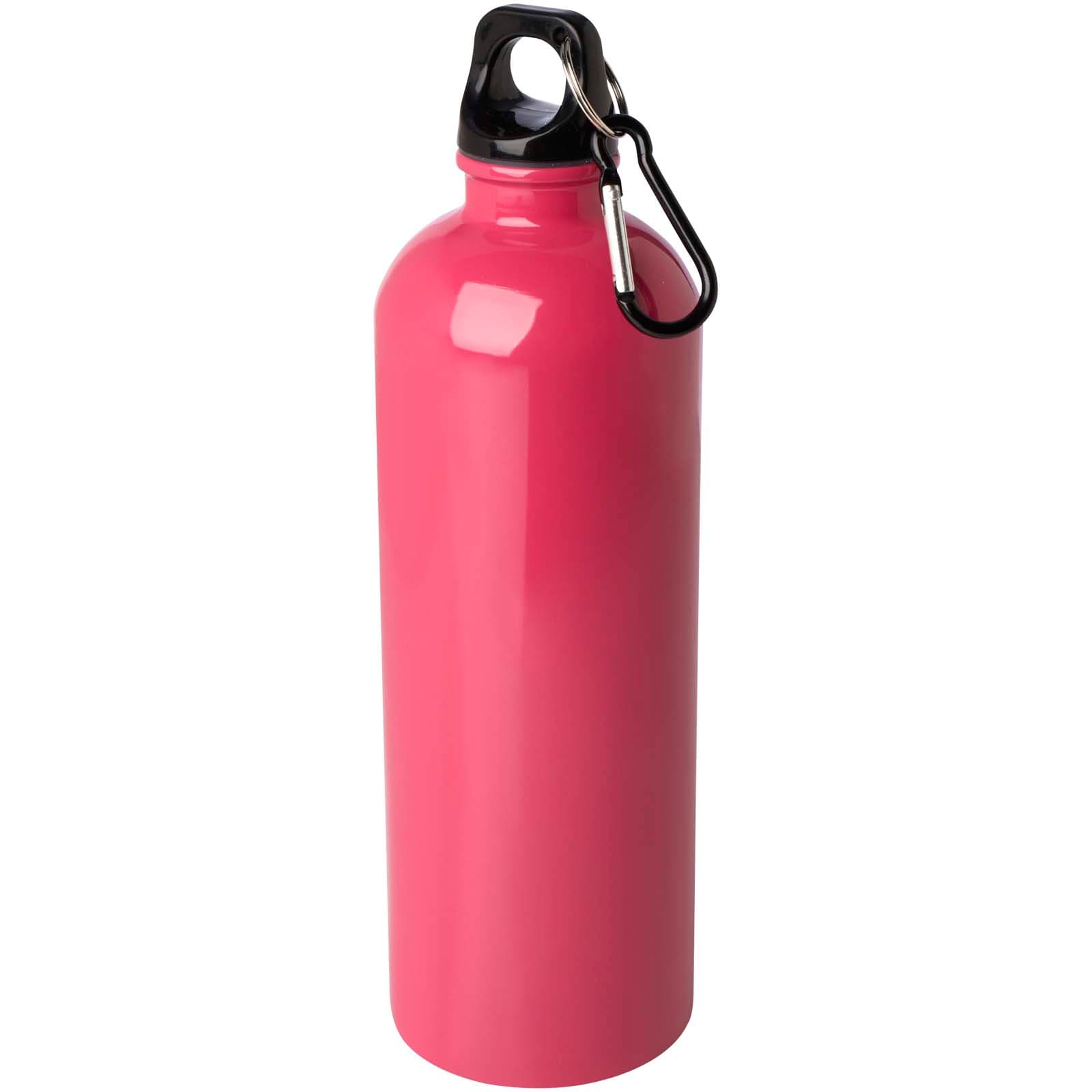 Bouteille d'eau Oregon de 750 ml simple paroi en acier recyclé certifié RCS avec mousqueton