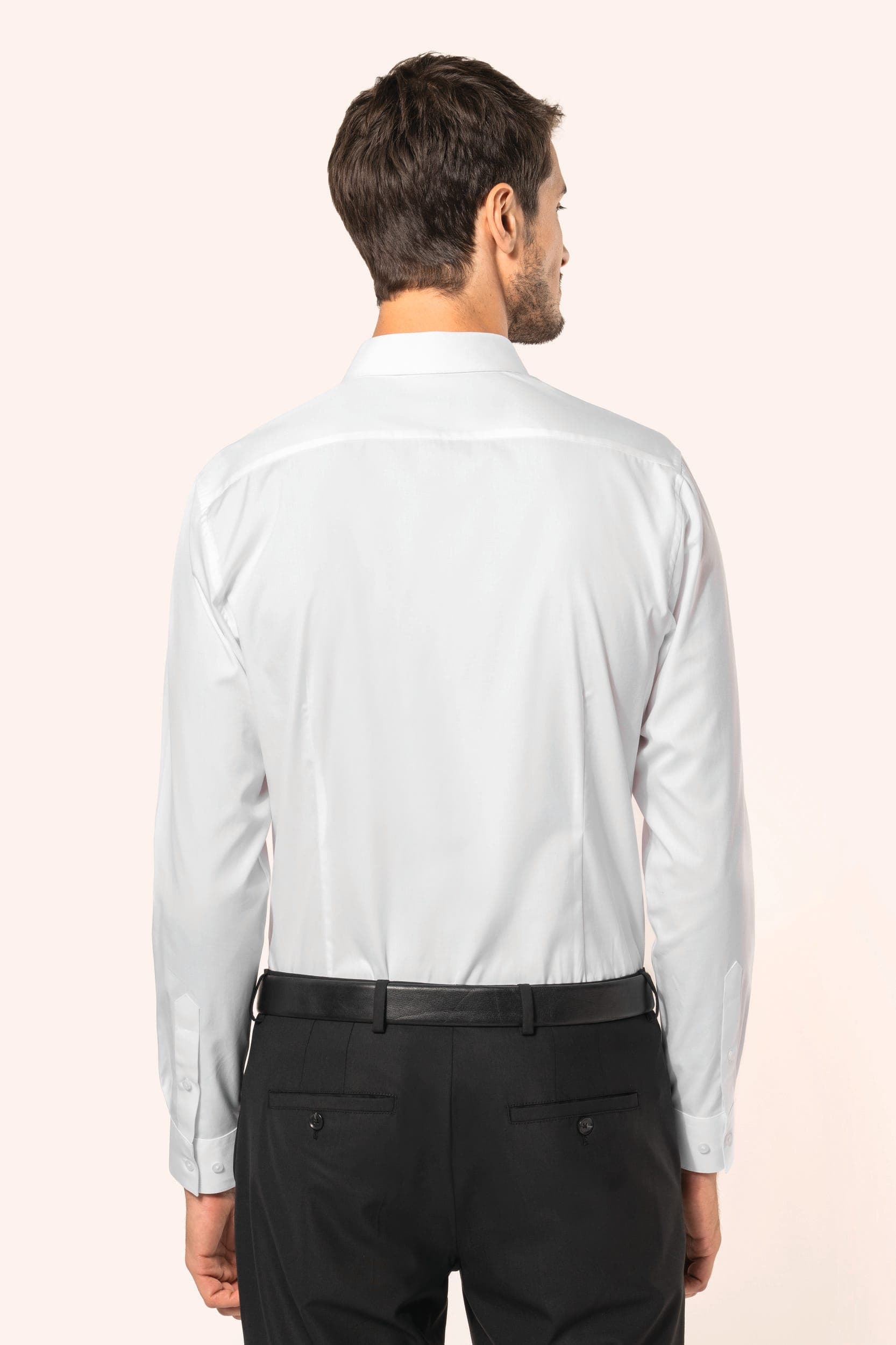 Chemise popeline en coton Supima® homme en situation