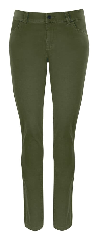 Officer Pantalon Femmes coloris Vert Mousse