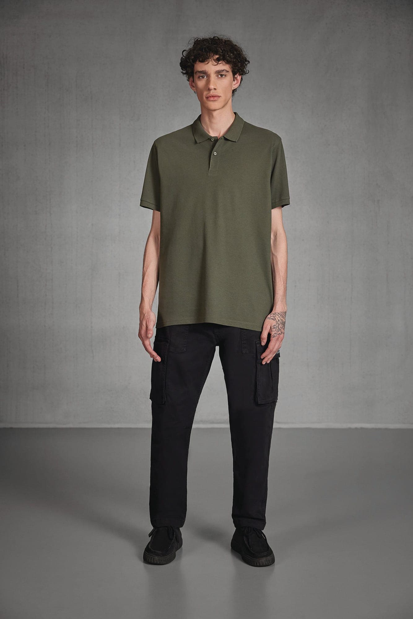 Polo bio homme en situation